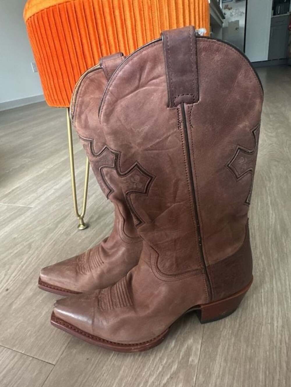Sonora Western Boots Brown Leather
